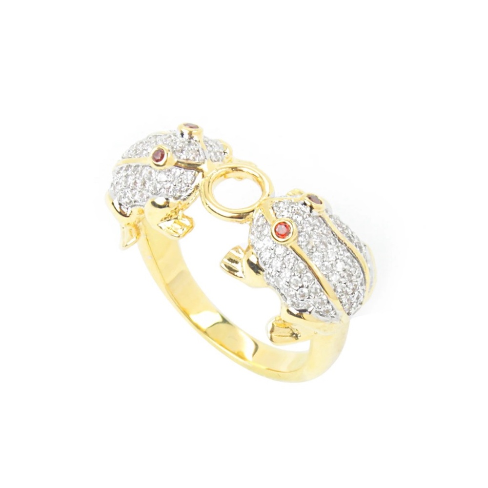 NWT NOIR FROG RING SIZE 8 - Picture 2 of 3